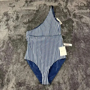 BAIIA Swimsuit Set Two Piece Tulum Reversible High Waist Swimwear Sz 14 Striped